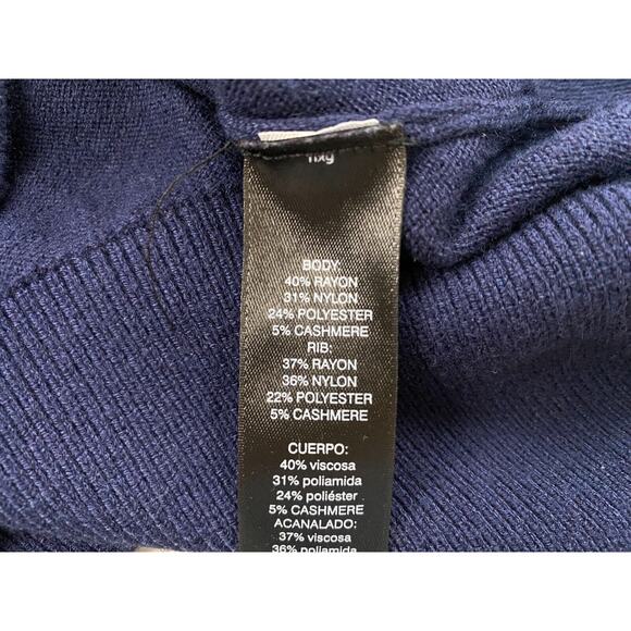 WHBM Cashmere Blend Sweater Womens Small Cheers Bling Holiday Christmas Party - Picture 14 of 16